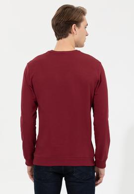 Erkek Vişne Basic Sweatshirt - 50254503034