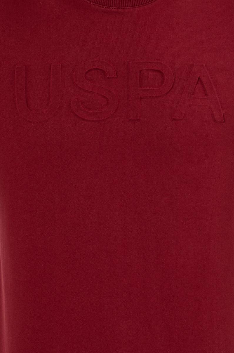 Erkek Bordo Basic Sweatshirt