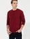 Erkek Bordo Basic Sweatshirt