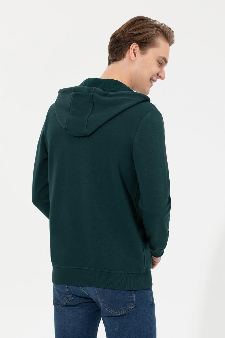 Erkek Koyu Yeşil Sweatshirt - 50253125056