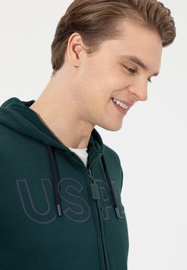 Erkek Koyu Yeşil Sweatshirt - 50253125056