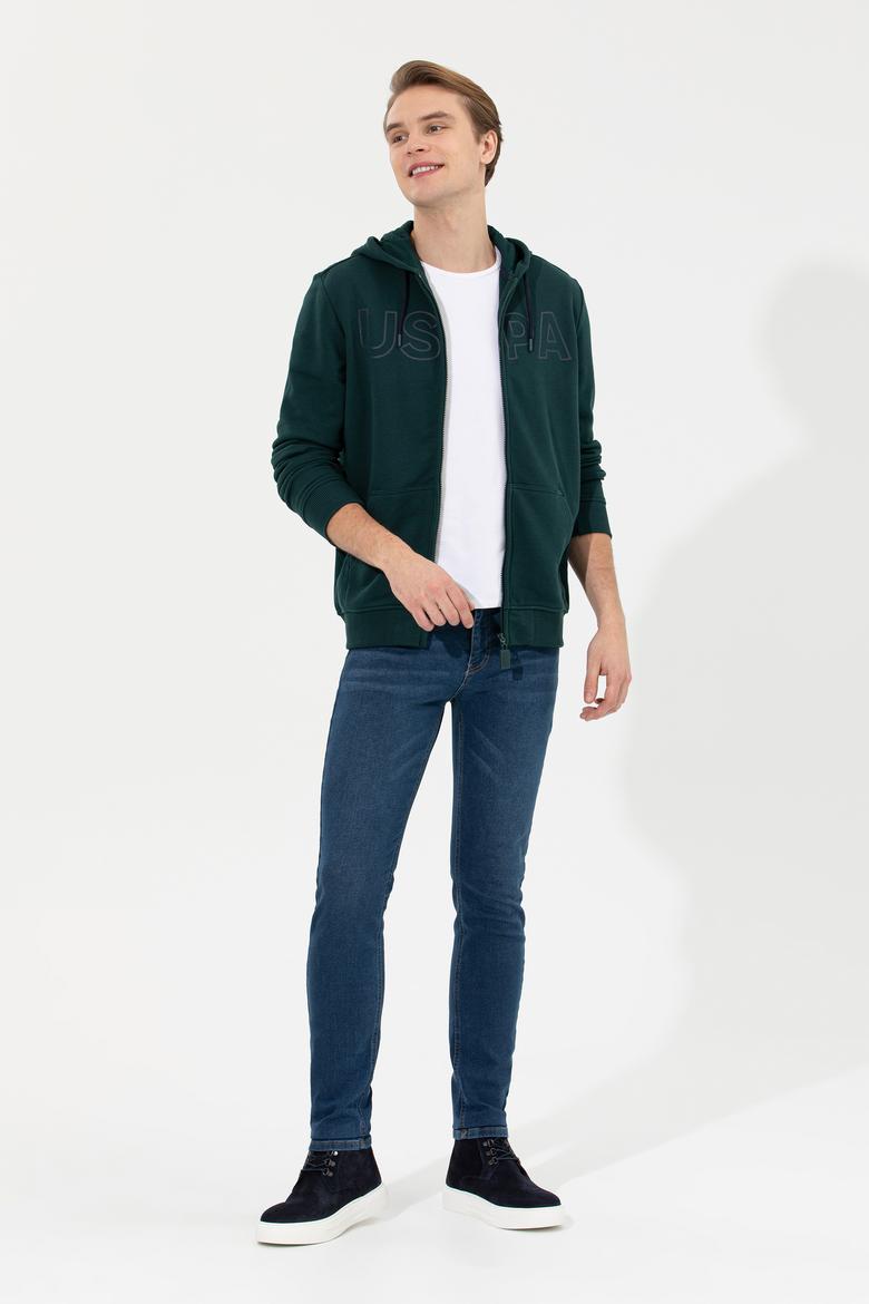 Erkek Koyu Yeşil Sweatshirt - 50253125056