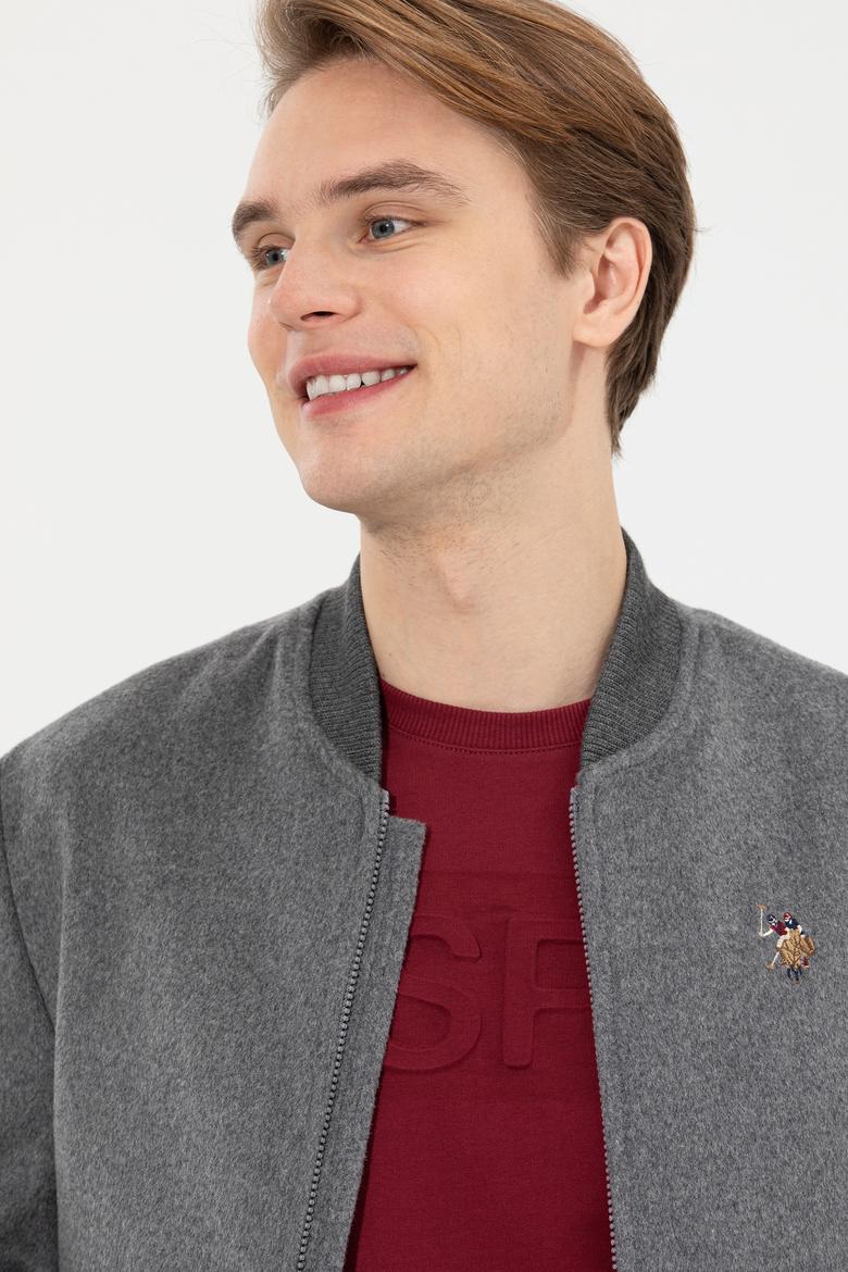 Erkek Antrasit Kaşe Kaban - 50256918014