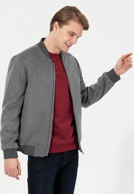 Erkek Antrasit Kaşe Kaban - 50256918014