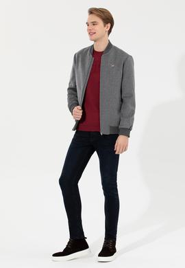 Erkek Antrasit Kaşe Kaban - 50256918014