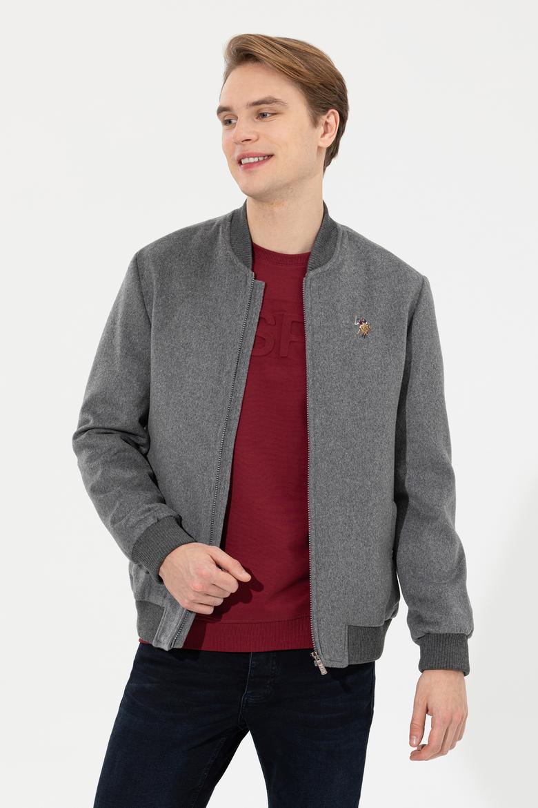 Erkek Antrasit Kaşe Kaban - 50256918014