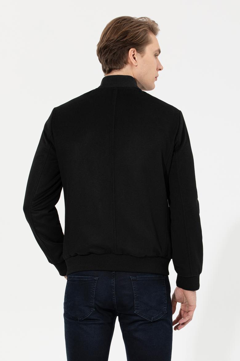 Erkek Siyah Kaşe Kaban - 50256918024