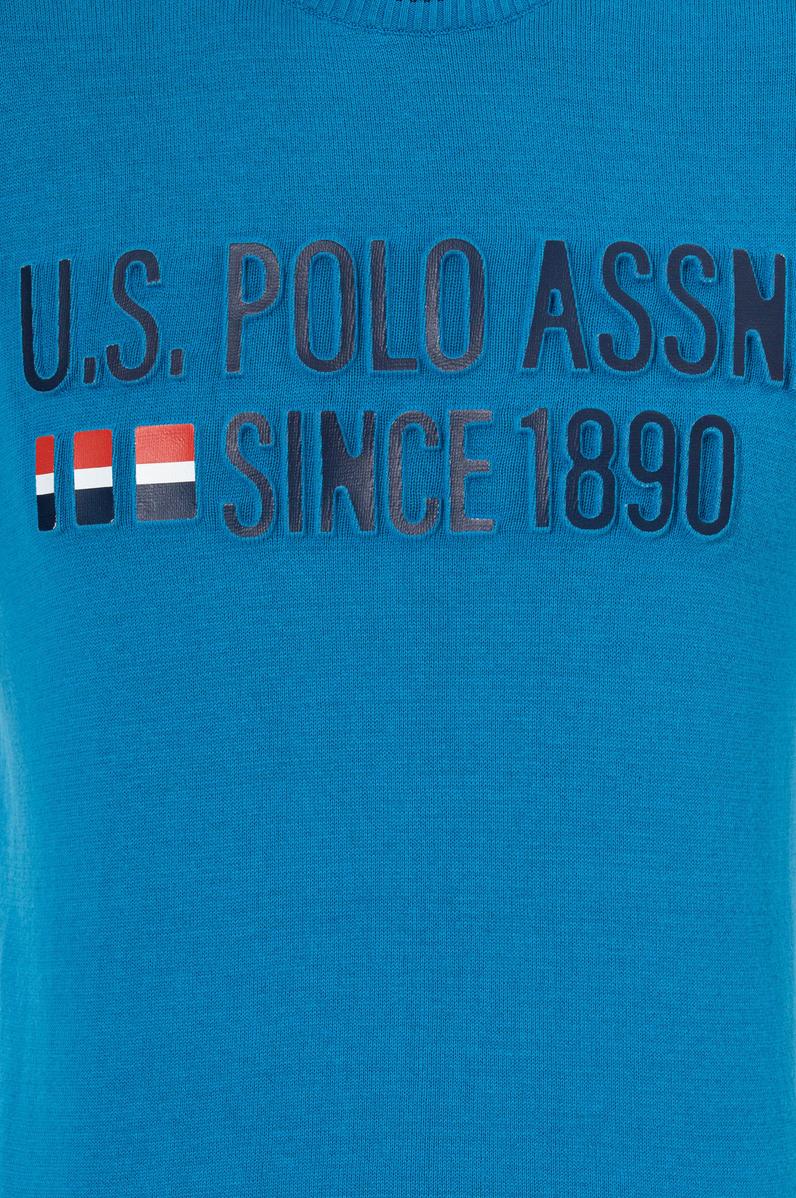 Erkek Kobalt Bisiklet Yaka Triko Kazak