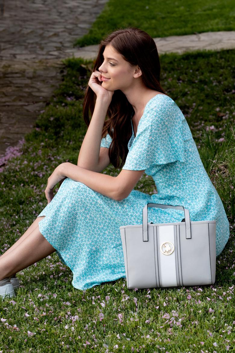 Kadın Açık Gri Omuz Çantası