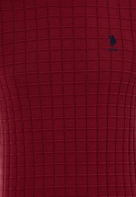 Erkek Bordo Bisiklet Yaka Triko Kazak - 50257854026