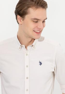 Erkek Taş Uzun Kollu Basic Gömlek - 50265664154