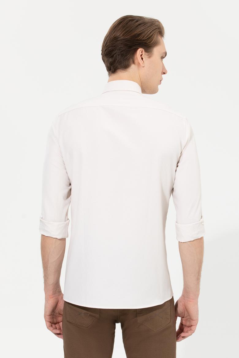 Erkek Taş Uzun Kollu Basic Gömlek - 50265664154