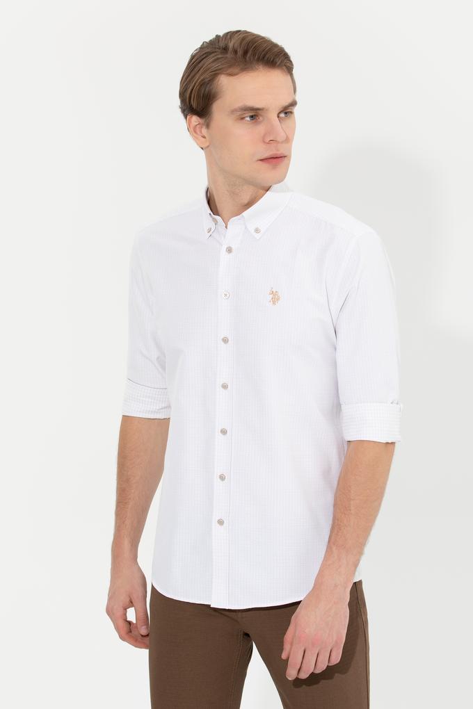 Erkek Beyaz Uzun Kollu Gömlek