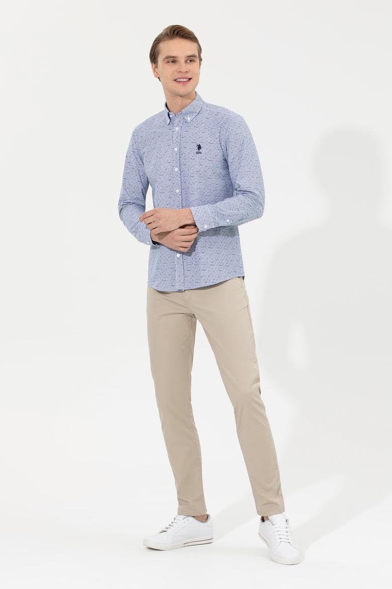 Erkek Haki Kanvas Pantolon