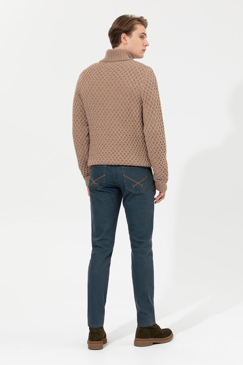 Erkek Yeşil Jean Pantolon - 50260069051