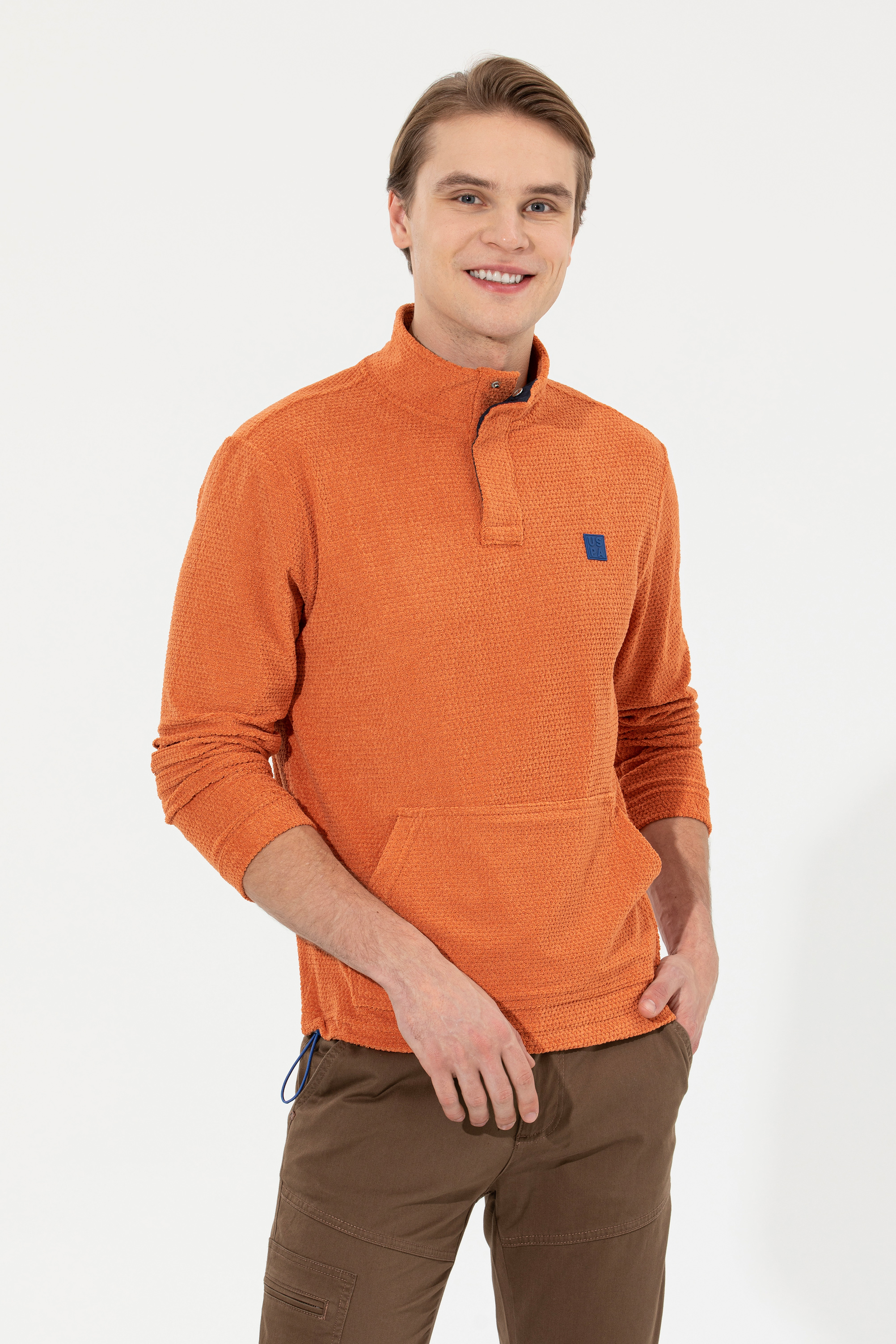 Erkek Kiremit Sweatshirt