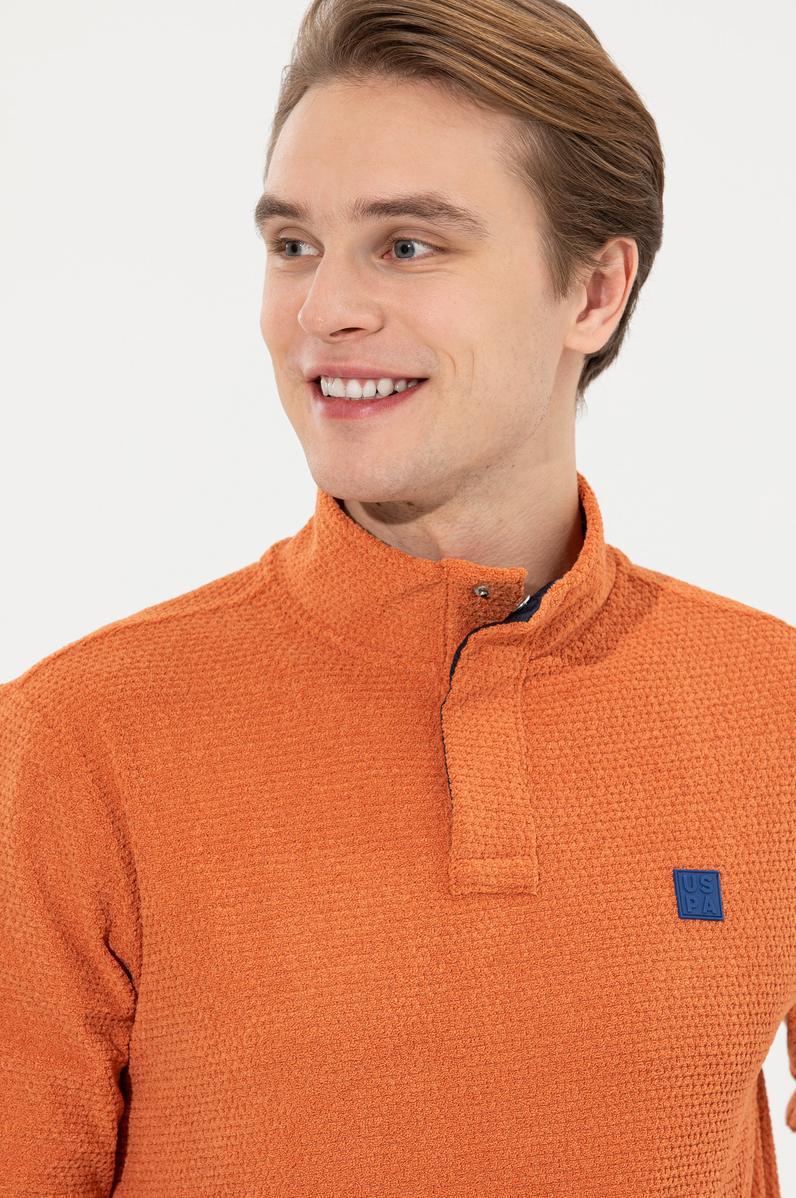 Erkek Kiremit Sweatshirt
