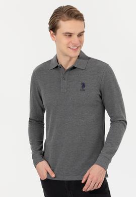 Erkek Antrasit Melanj Basic Sweatshirt - 50253133041