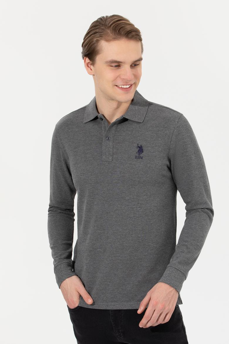 Erkek Antrasit Melanj Basic Sweatshirt