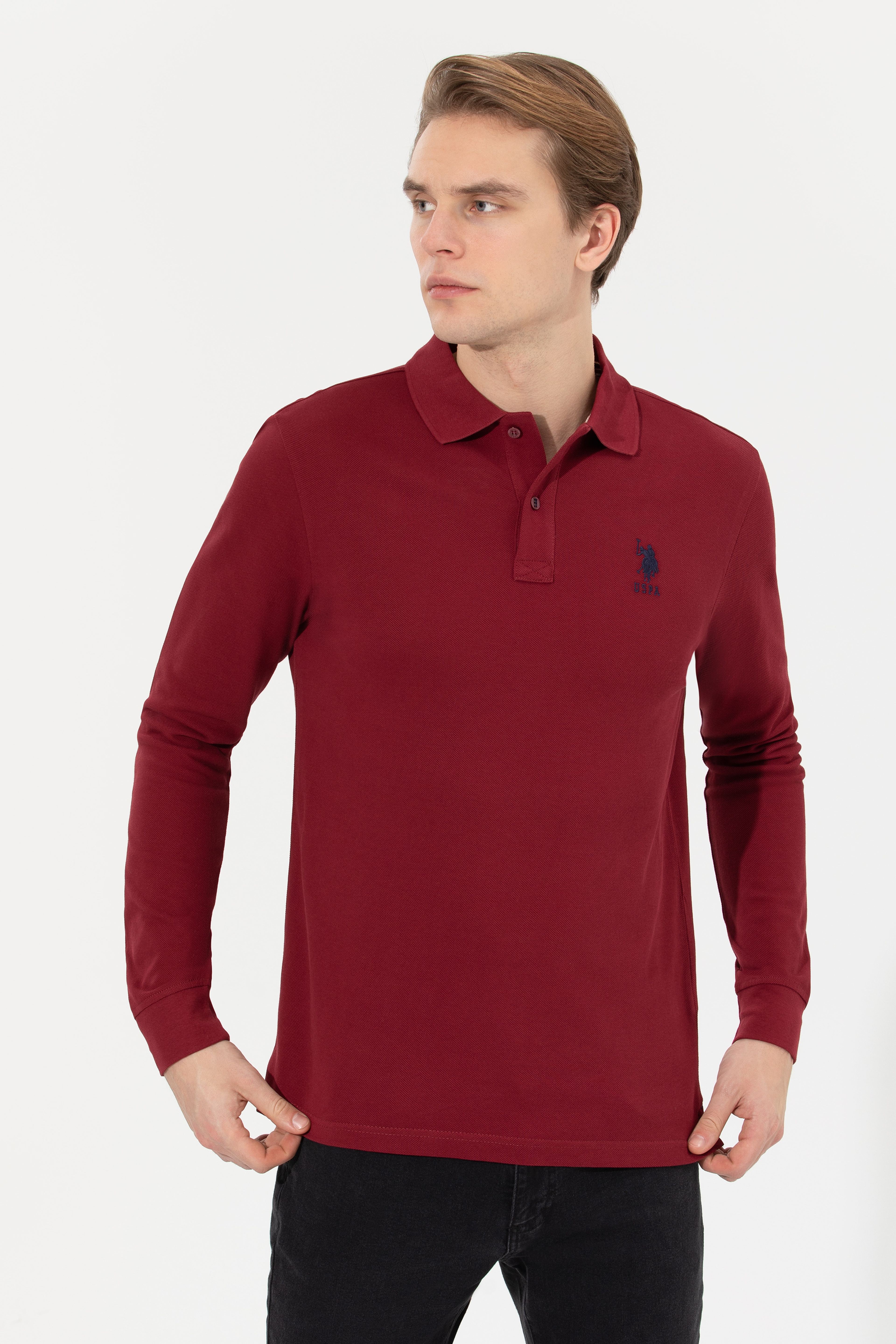 Erkek Vişne Basic Sweatshirt