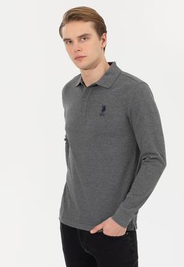 Erkek Antrasit Melanj Basic Sweatshirt - 50253133041