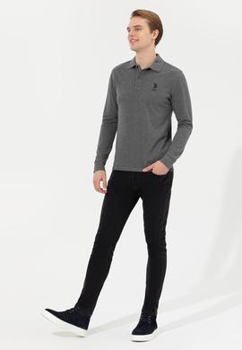 Erkek Antrasit Melanj Basic Sweatshirt - 50253133041