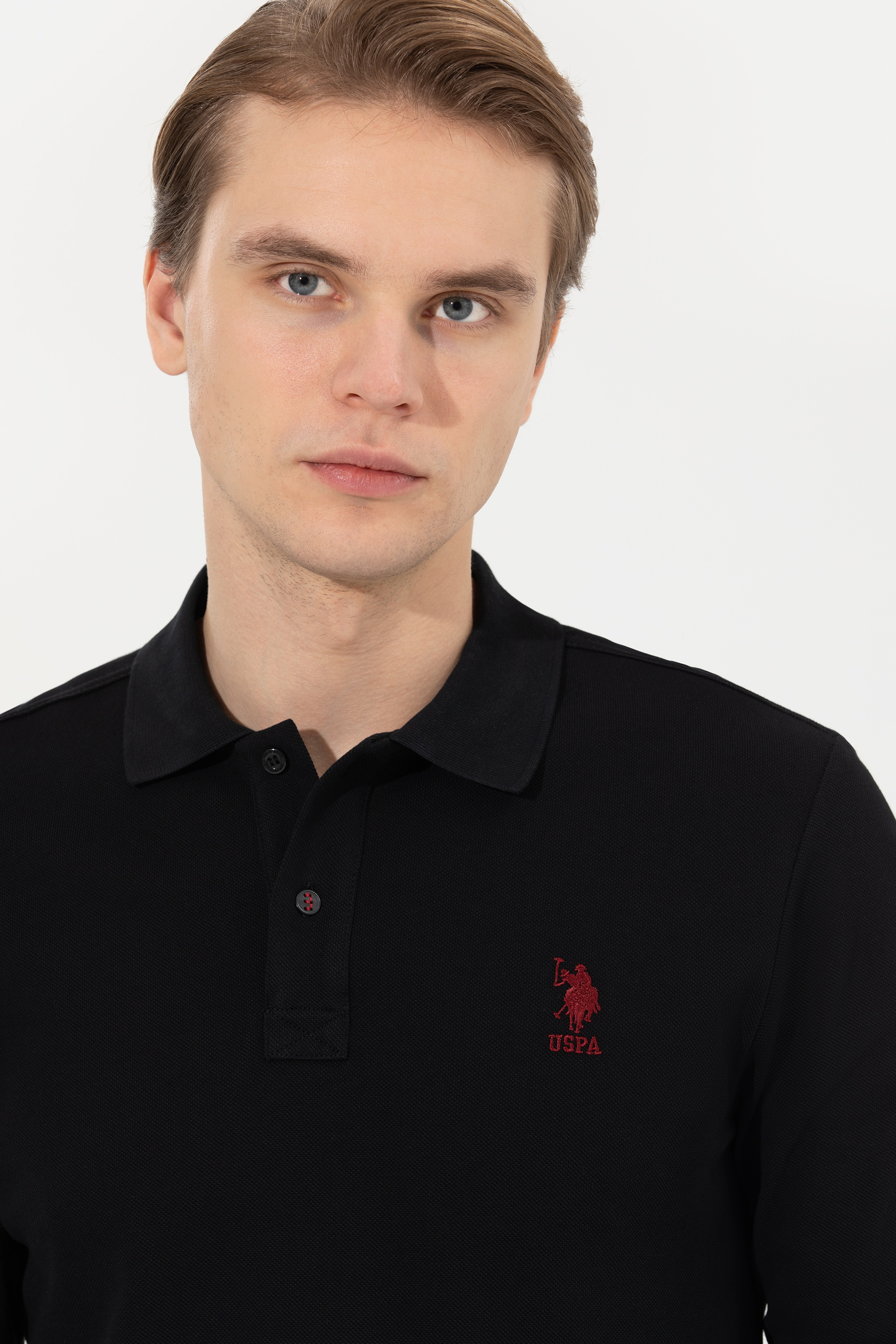 Erkek Siyah Basic Sweatshirt - Image 3