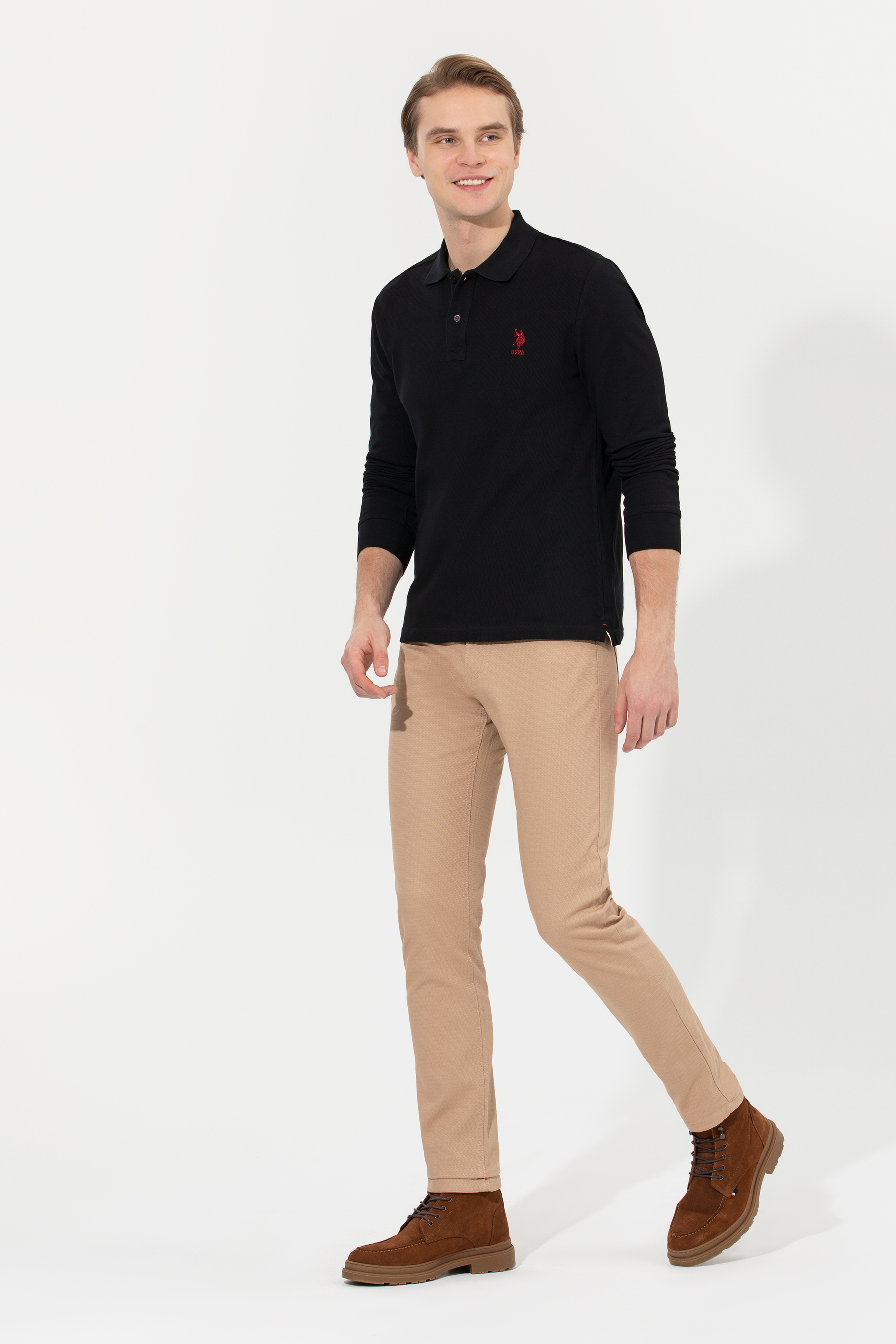 Erkek Siyah Basic Sweatshirt - Image 1