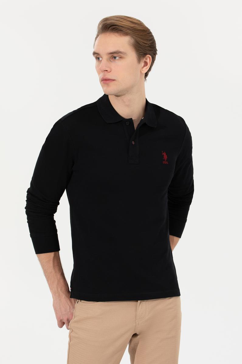 Erkek Siyah Basic Sweatshirt