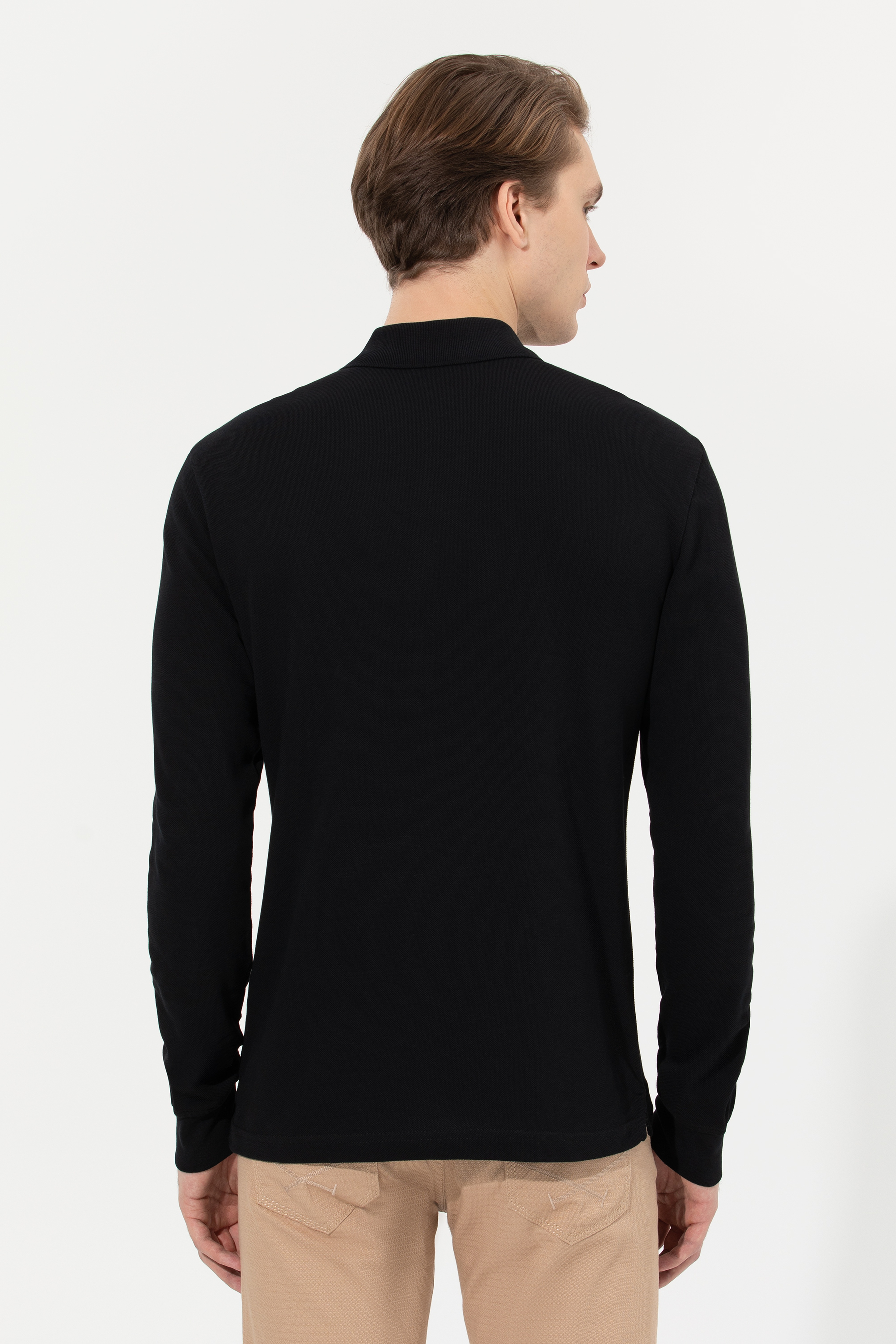 Erkek Siyah Basic Sweatshirt