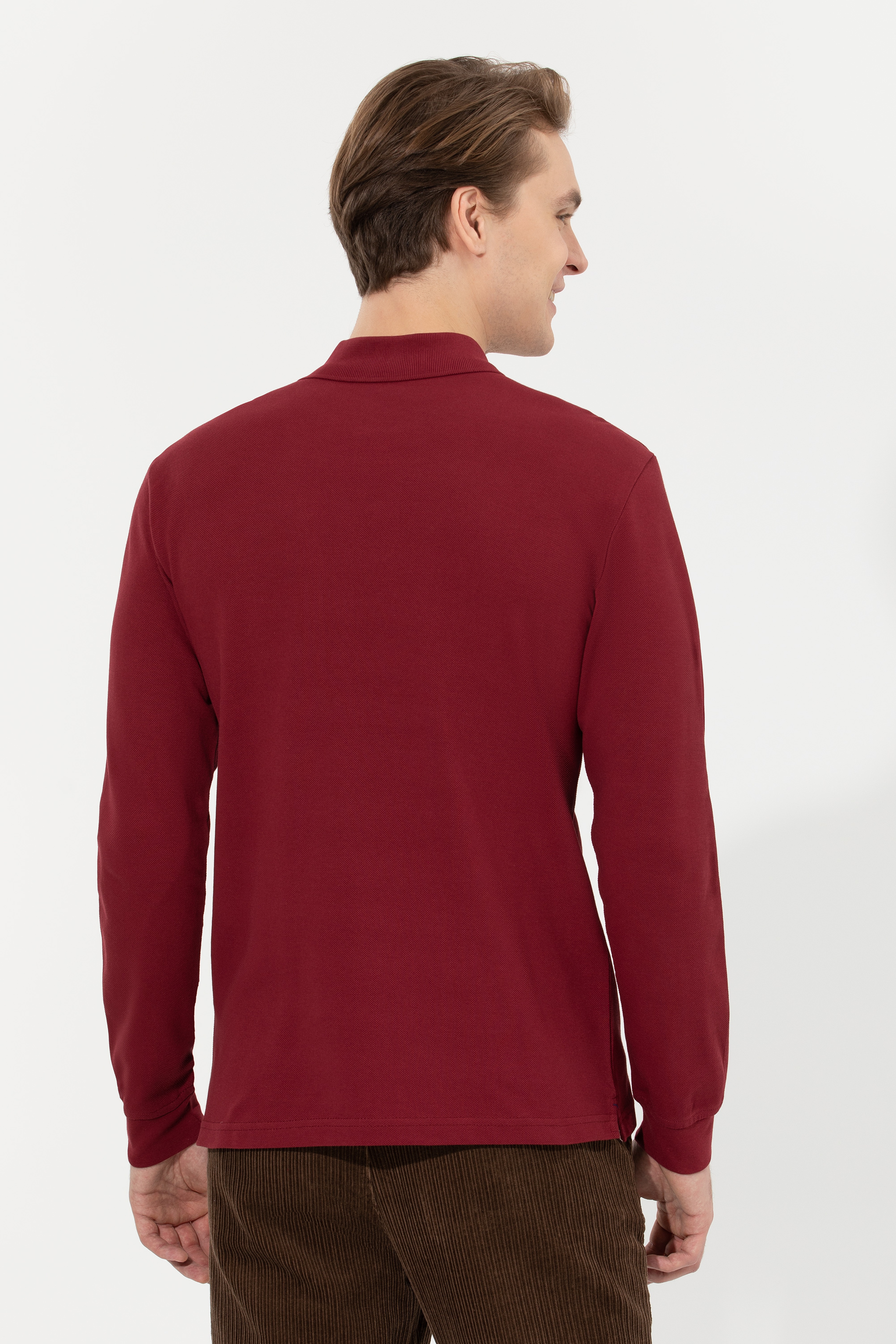 Erkek Vişne Basic Sweatshirt - Image 5