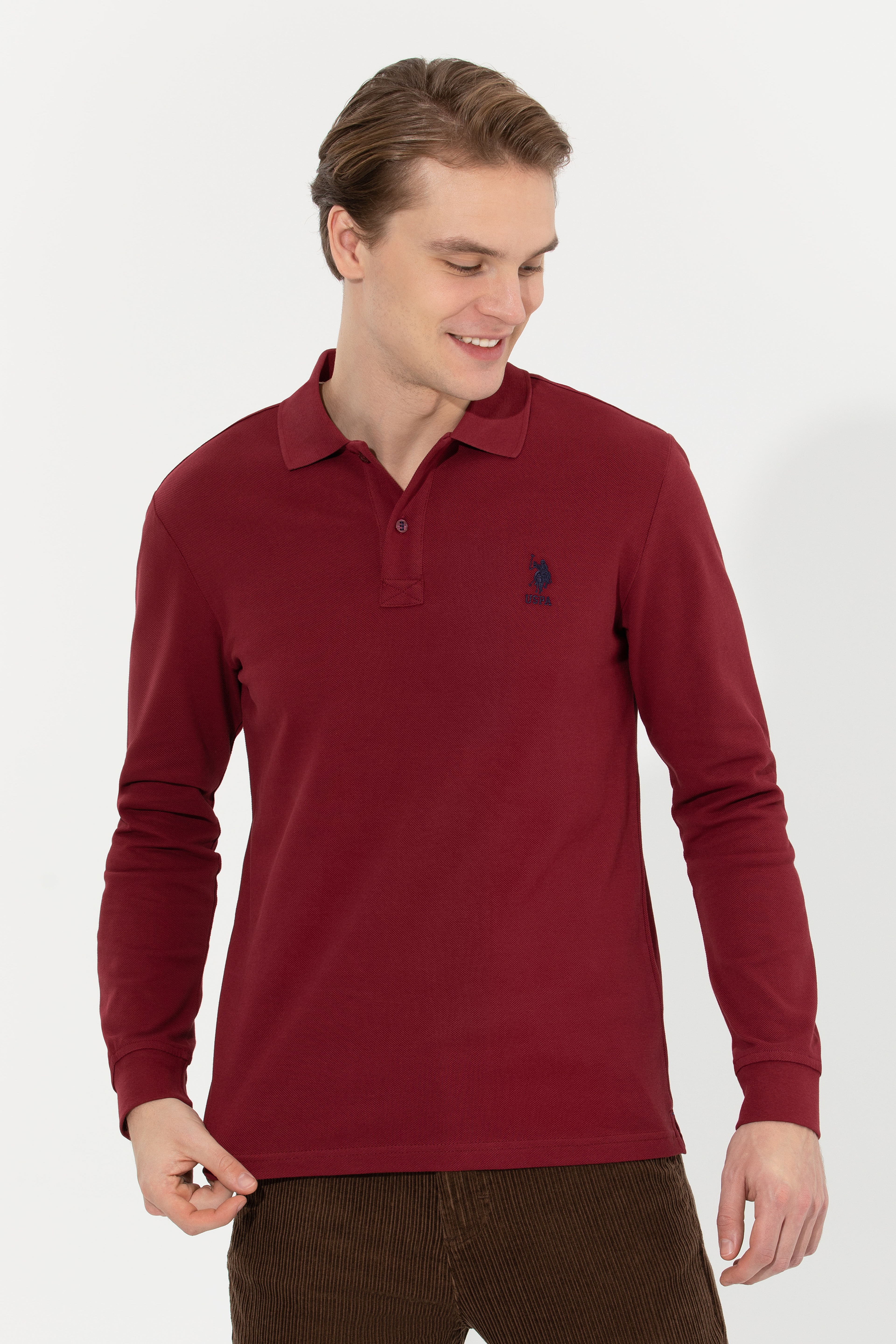 Erkek Vişne Basic Sweatshirt - Image 1