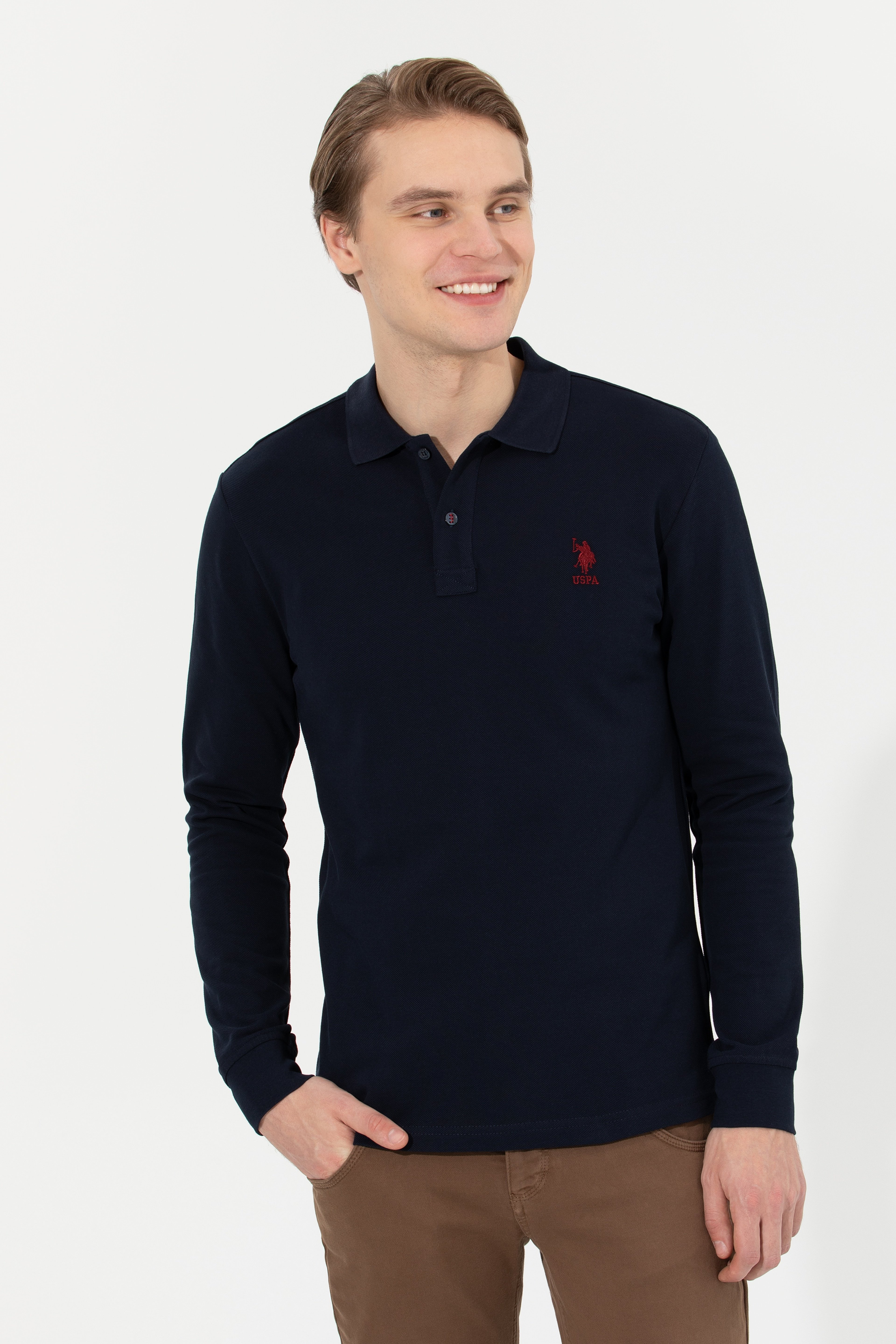 Erkek Lacivert Basic Sweatshirt