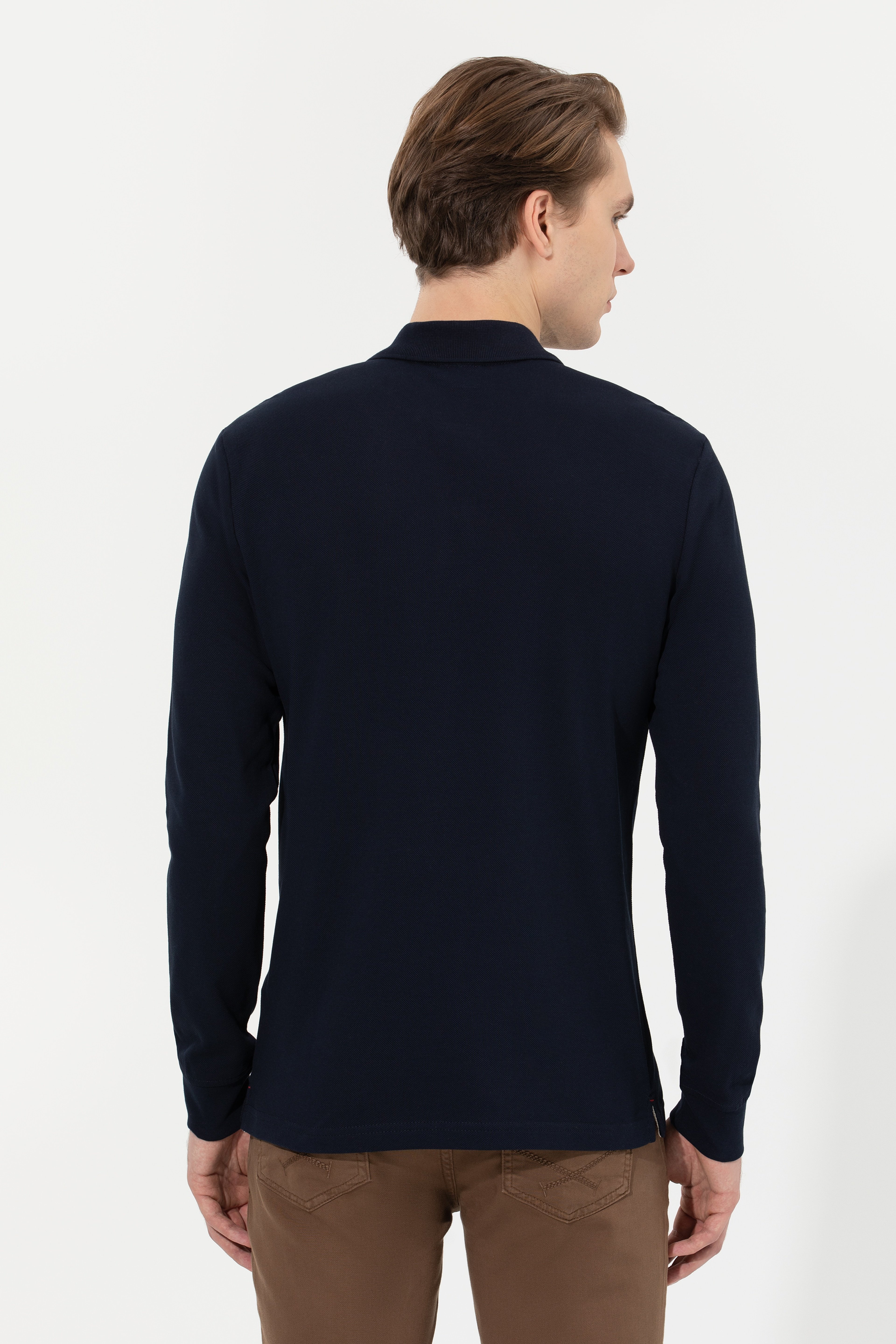 Erkek Lacivert Basic Sweatshirt