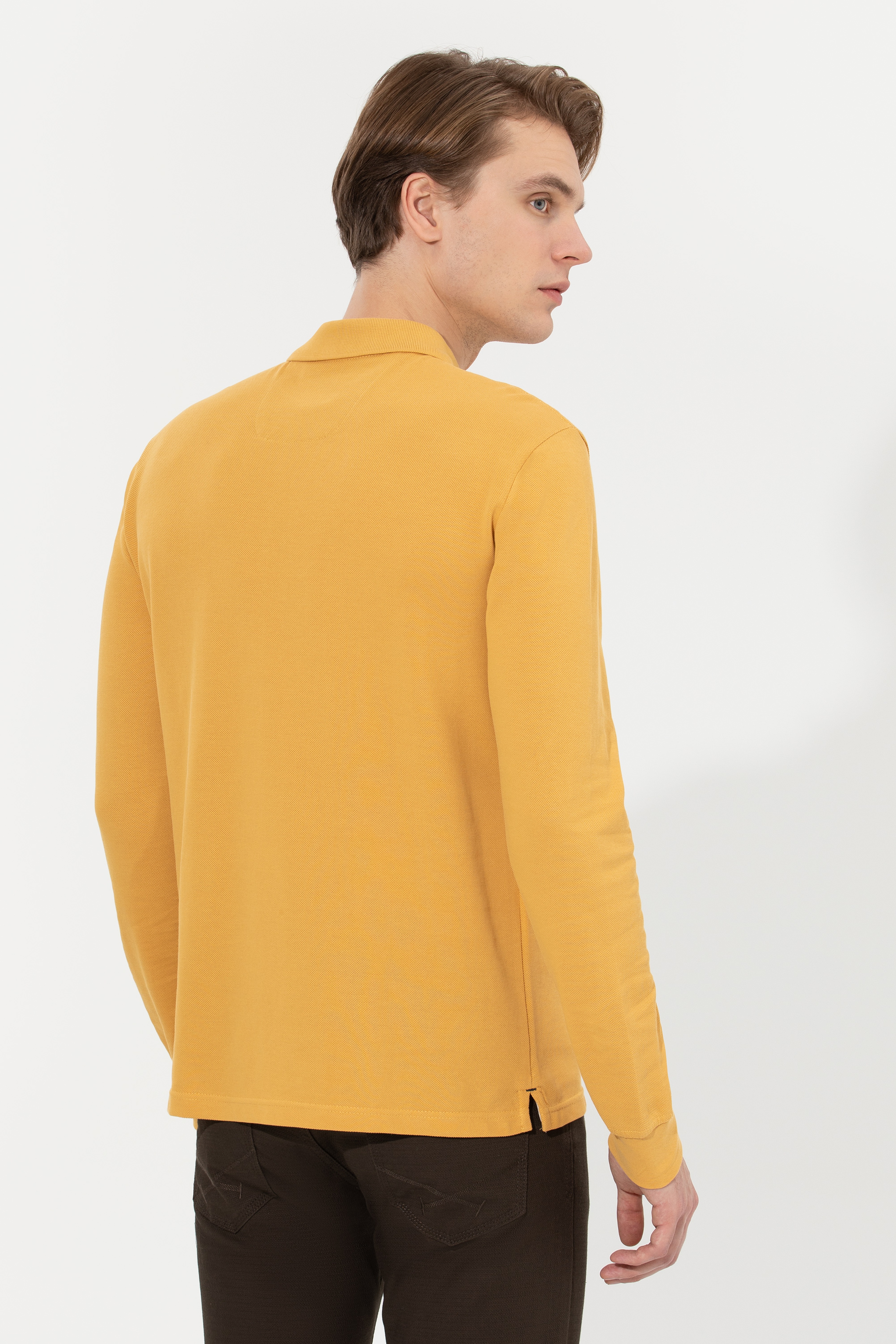 Erkek Safran Basic Sweatshirt