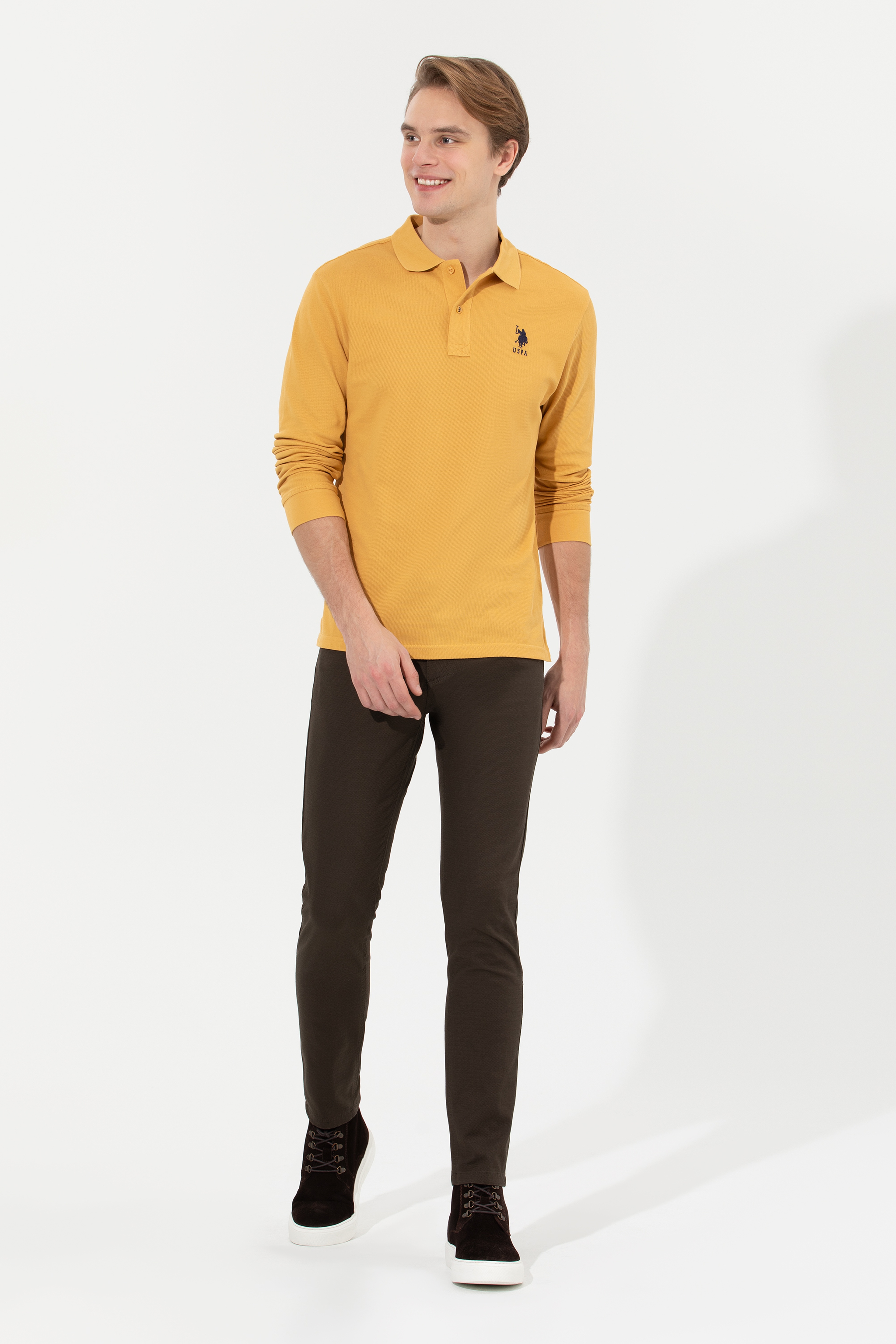 Erkek Safran Basic Sweatshirt - Image 4