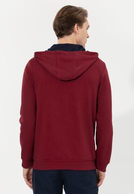 Erkek Vişne Örme Hırka - 50260924016