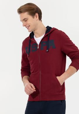 Erkek Vişne Örme Hırka - 50260924016