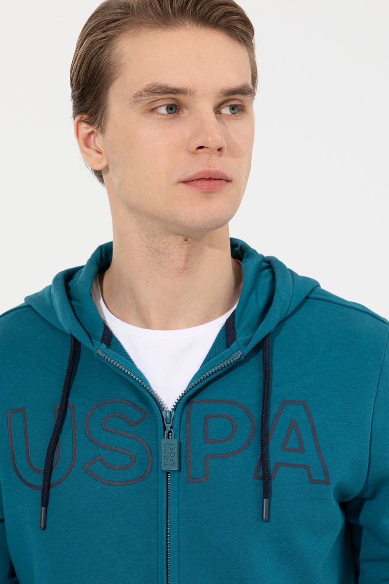 Erkek Petrol Örme Hırka - 50253125061