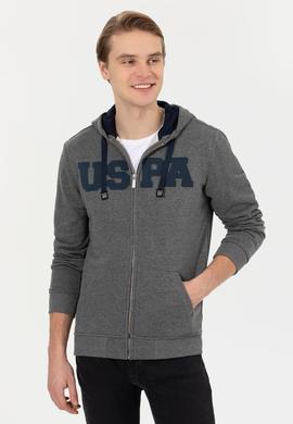 Erkek Antrasit Melanj Örme Hırka - 50260924007