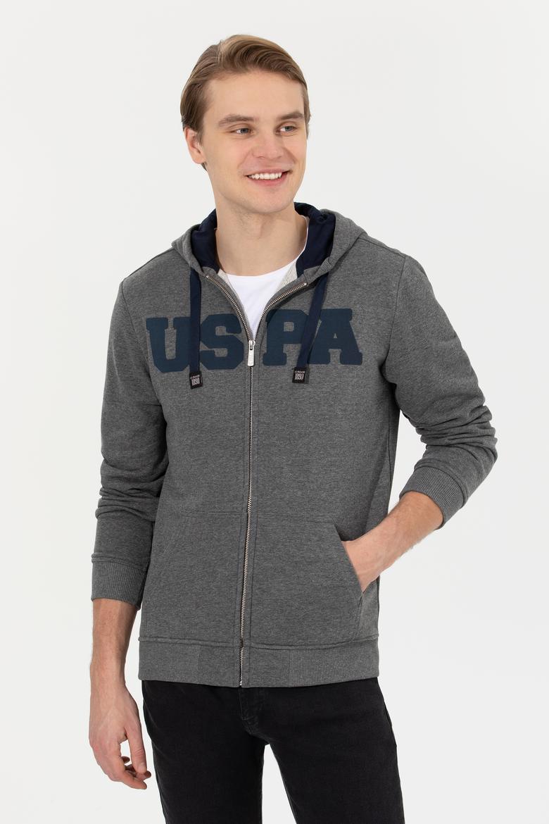 Erkek Antrasit Melanj Örme Hırka - 50260924007