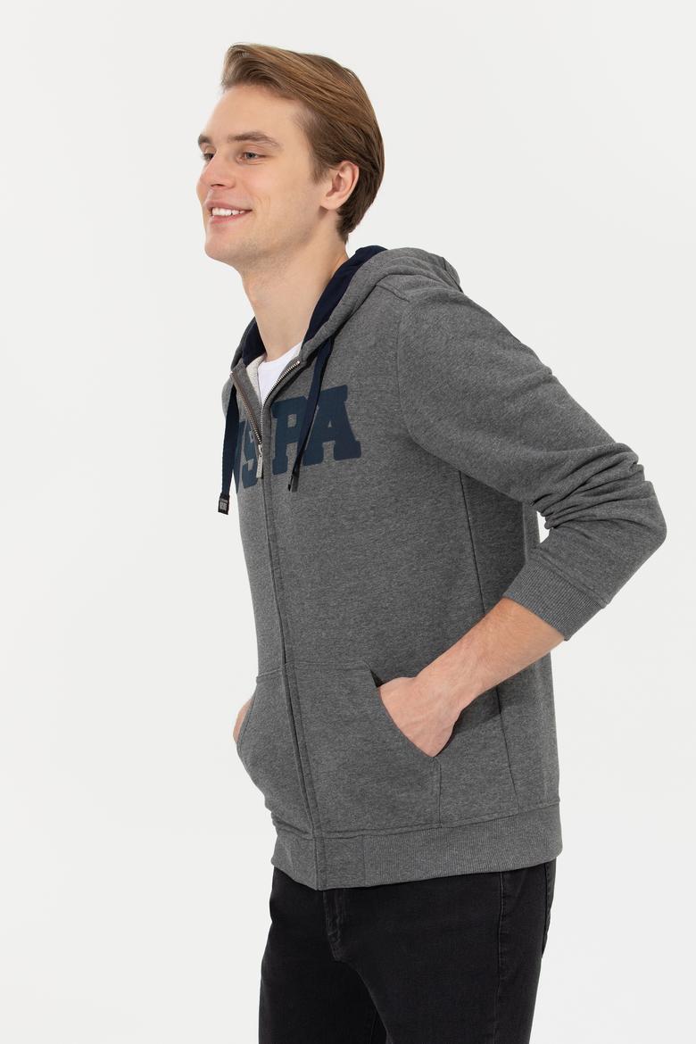 Erkek Antrasit Melanj Örme Hırka - 50260924007