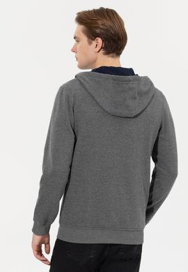 Erkek Antrasit Melanj Örme Hırka - 50260924007