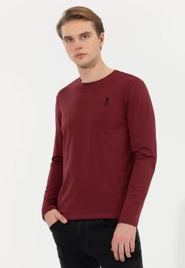 Erkek Vişne Basic Sweatshirt - 50253131041