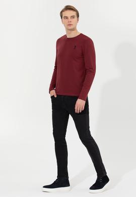 Erkek Vişne Basic Sweatshirt - 50253131041