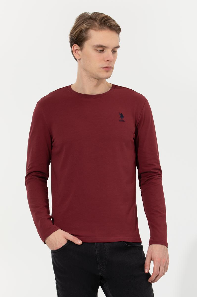 Erkek Vişne Basic Sweatshirt