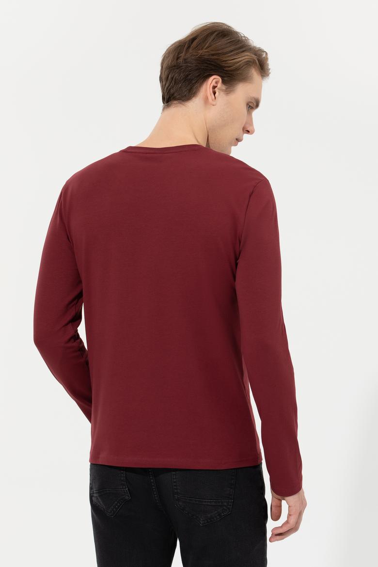Erkek Vişne Basic Sweatshirt - 50253131041