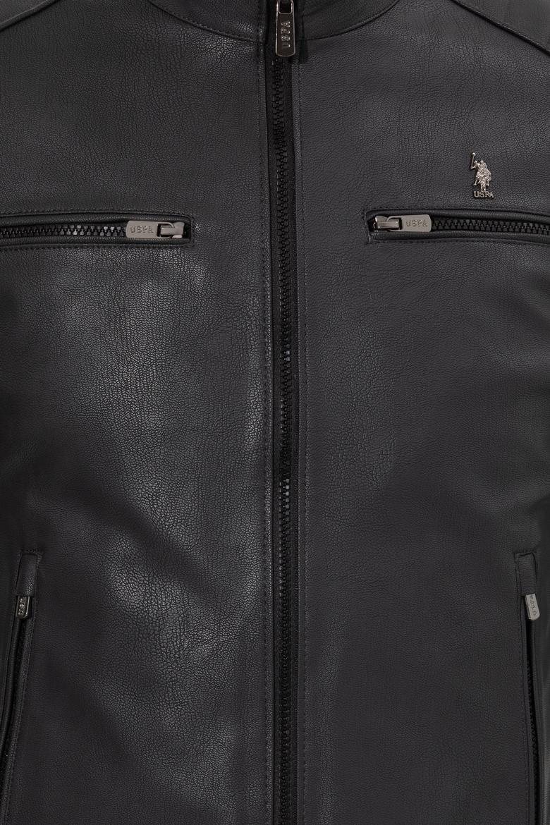 Erkek Antrasit Deri Ceket - 50259137013