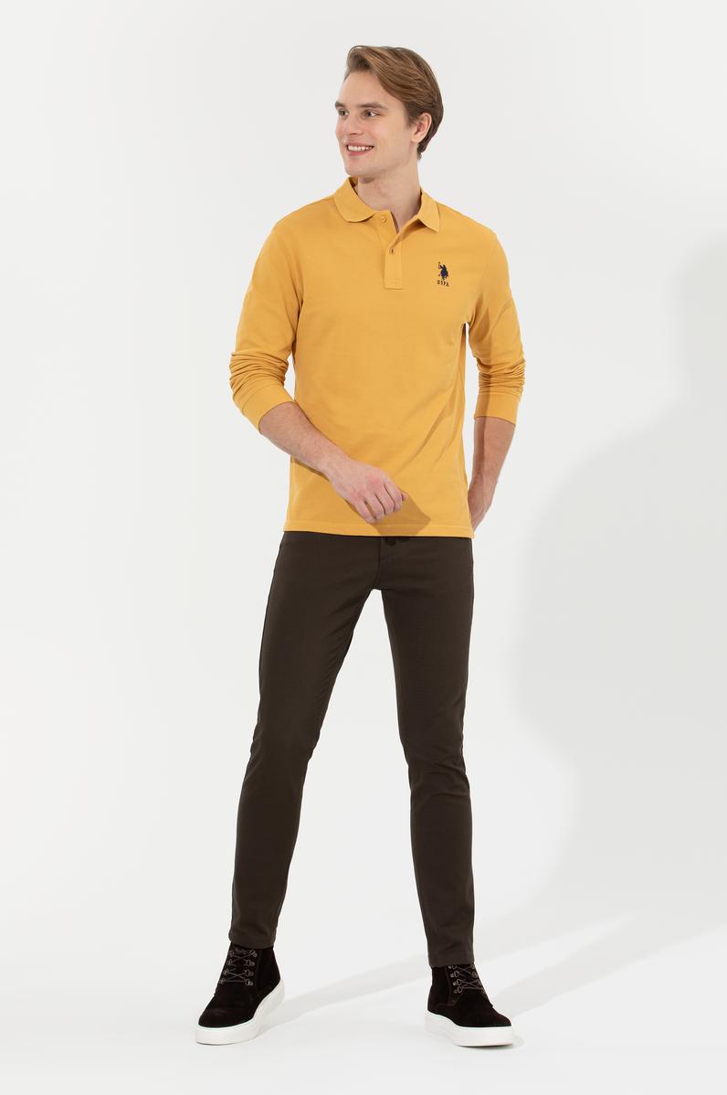 Erkek Koyu Haki Kanvas Pantolon