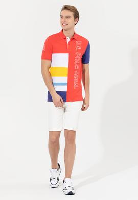 Erkek Kırmızı Polo Yaka Tişört - 50249178017